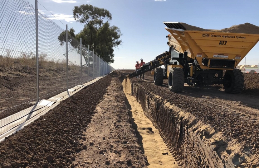 Cable trenches