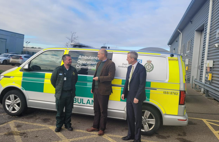 Meeting with CEO of East of England Ambulance Service