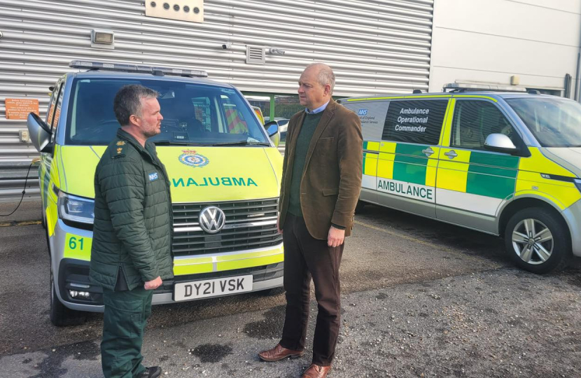 Meeting with CEO of East of England Ambulance Service