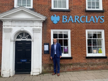 Jerome at Barclays Bank Aylsham